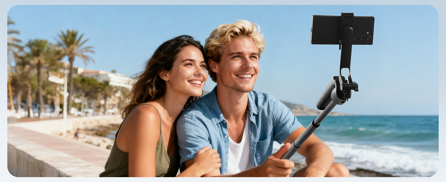 selfie stick for iphone with light