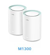 Cudy AC1200 Gigabit Whole Mesh WiFi System, Dual Band, WiFi Extender, Gigabit Ports, High Gain An...
