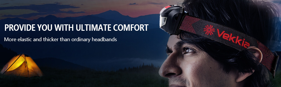 headlamp with red light option