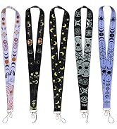 Yansitu Cute Moon and Sun Goddess Badge Star Lanyard for Keys ID Card Cool Goth Keychain Lanyards...