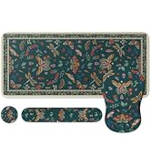 iLeadon Desk Pad Mat for Keyboard and Mouse,4in1 Green Large Mouse Pads Set for Desk,Ergonomic Wr...