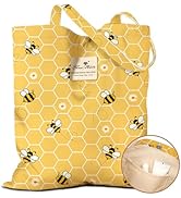 Miss Adola Cloth Tote Bag for Women - Reusable Tote with Pocket & Buckle Cute Retro Design Ladies...