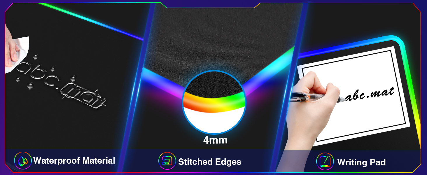 light up desk mat