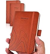 AISBUGUR Pocket Notebook Small Notebook 2-Pack, 3.5" x 5.5" Pocket Notebook Hardcover Total 320 P...