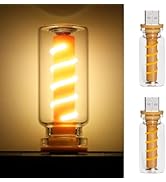 2 PCS Retro Car Lamps,Plug-in USB Led Interior Atmosphere Lights with Touch and Dimmable,Car USB ...