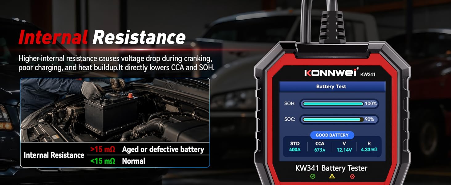 KW341 Battery Tester