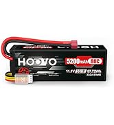 HOOVO 3S Lipo Battery 11.1V 80C 5200mAh RC Battery Hard Case with Deans T Plug for RC Cars RC Tru...