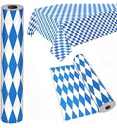 52 in x 100 Ft Oktoberfest Table Roll Party Accessory Plastic Table Cloth Roll Oktoberfest Bavari...