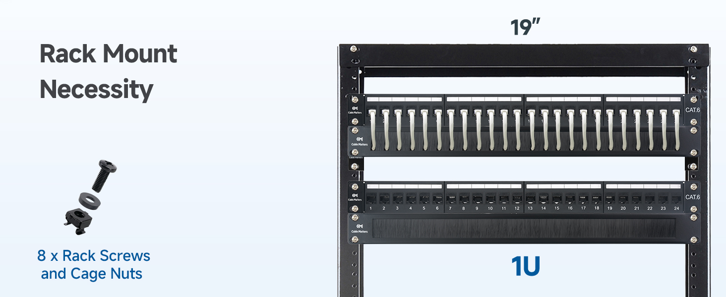 Rackmount or Wall Mount Brush Panel