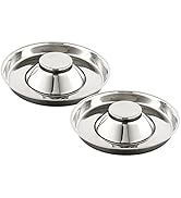QIYADIN Stainless Steel Pet Bowl for Puppy and Cat, Dog Food and Water Feeding Bowl, Puppies and ...