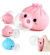 Dumpling Squishies,Slow Rising Squishy Toys for Anxiety Stress Relief,Colorful Dumplings Stress B...