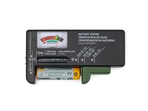 Battery Tester Included