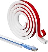 39”Cord Hider for Wall Mounted TV,Adhesive One-Cord Cable Hider for Wall,Cord Covers Raceway Kit ...