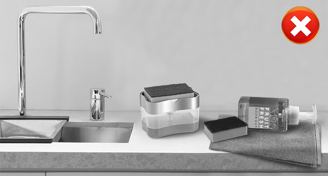 kitchen sink soap dispenser set