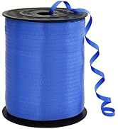 BEISHIDA 500 Yards Matte Dark Blue Ribbon Curling Crimped Ribbon Balloon String Ribbons for Gift ...