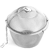 Extra Large Stainless Steel Twist Lock Mesh Tea Ball Tea Strainer Filter Spice Infuser 11cm/4.3 inch