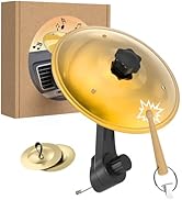 Car Cymbal Air Vent,Mini Car Drum Crash Cymbal Set with Mini Drum Stick & 2 Finger Cymbals ,Fun D...