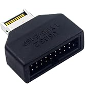 WLGQ USB 3.0 Motherboard Type E to 19-Pin Adapter, Black, Computer Connector, Data Transfer Cable...