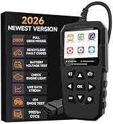 OBD2 Scanner,V880 Check Engine Light Code Reader for Cars and Trucks with Reset,Live Data,I/M Smo...