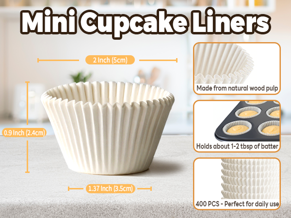 mini cupcake liners