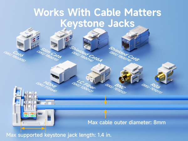 UL Listed 10-Pack 1-Port Keystone Jack Surface Mount Box in White
