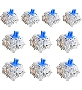 ZW 105Pcs Crystal Blue Switches,3Pcs Kailh Product Experience Clicky Switch | Pre-Lubricated Dust...