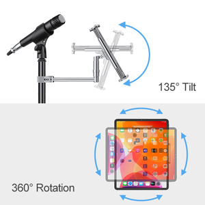 ipad holder mic stand