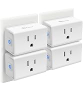 Kasa Smart Plug Mini 15A, Smart Home Wi-Fi Outlet Works with Alexa, Google Home, No Hub Required,...