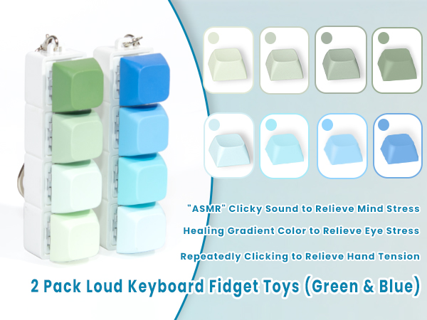 anxiety stress fidget keyboard clicker toys