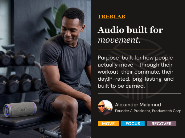 Audio built for movement.