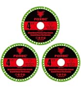 FOXBC 4-1/2 Inch Indestructible Multi-Material Cut Off Disc for Angle Grinders, 7/8" Arbor - 3 Pack