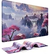 Mouse Pad Large, 35.4x15.7 inch Gaming Extended Computer Keyboard Mouse Mat, Water Resist Non-Sli...
