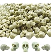 Halloween Mini Plastic Skull Heads, 160Pcs Miniature Decorative Figurines Tiny Skulls for Hallowe...