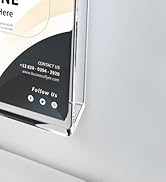 MaxGear Brochure Holder 8.5 x 11 inches Flyer Holder Acrylic Brochure Holders Wall Mount Pamphlet...