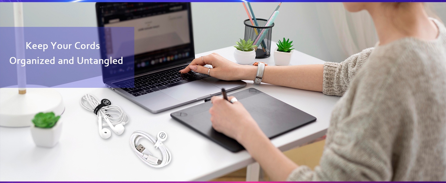 magnetic cable clips cord organizer holders