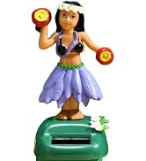 ZGLUZP Hawaiian Gir Swinging Solar Powered Hula Girl Dancing Figures Decoration, l Doll Car Dashb...