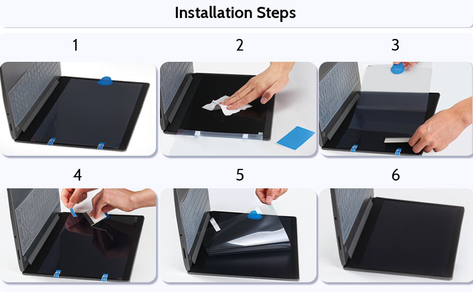 how to install laptop screen protector