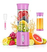 Portable Blender for Shakes and Smoothies,500ml Electric Juicer, 4000mAh Smoothie Blender with BP...