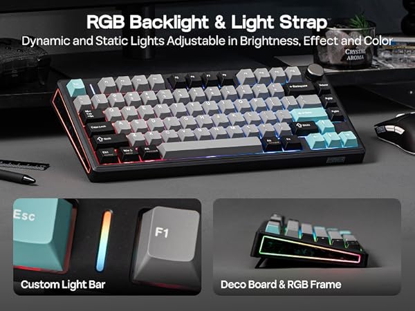 EPOMAKER TH80 V2 Tri-Mode Wireless Mechanical Gaming Keyboard