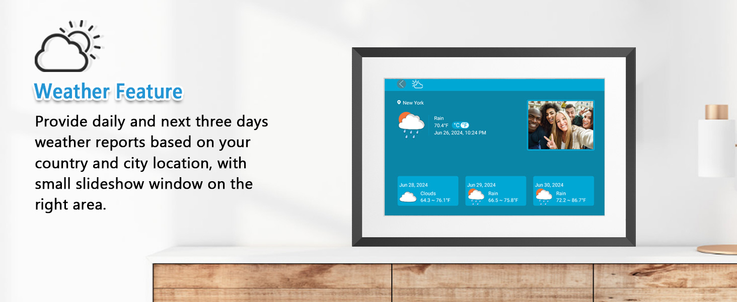 10.1 Inch WiFi Digital Picture Frame Digital Photo Frame