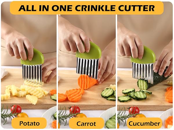all in one crinkle cutter