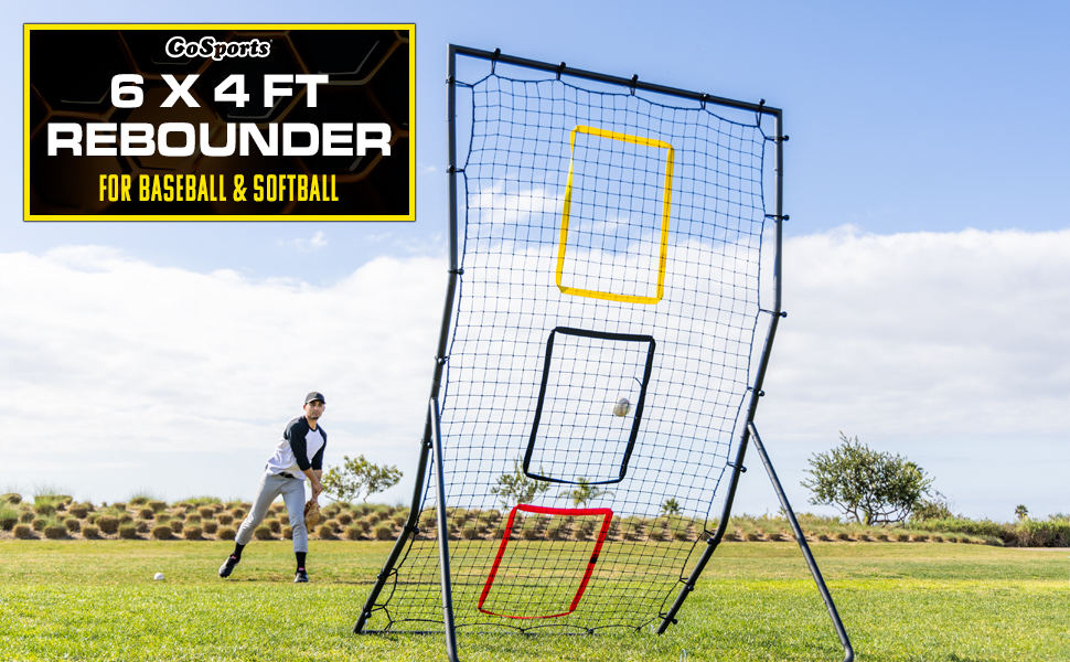 baseball rebounder net 6x4