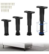 SKMYL Adjustable Height Center Bed Support Leg for Sagging Shelf, Furniture Legs for Frame,Slat a...
