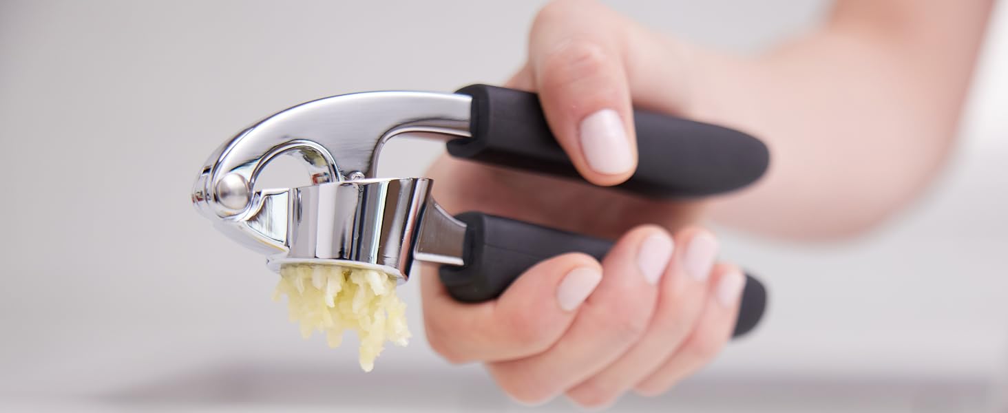 Garlic press, garlic peeler, garlic crusher
