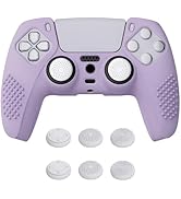 eXtremeRate PlayVital Mauve Purple 3D Studded Edition Anti-Slip Silicone Cover Skin for ps5 Contr...