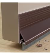 39" Door Sweep for Bottom of Door with Brush,Silicone Under Door Draft Stopper Reduce Noise,Adhes...