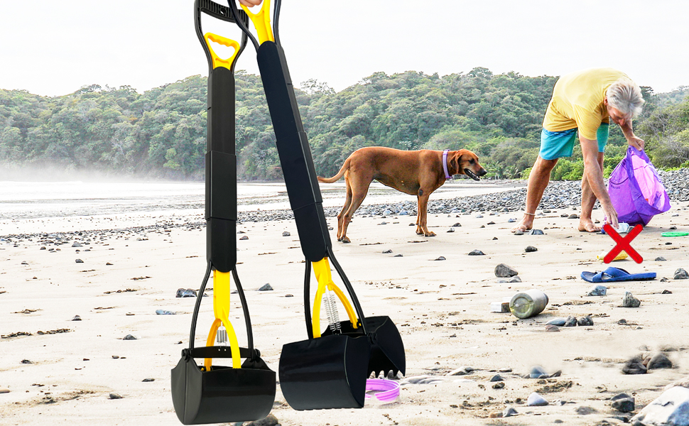 pooper scooper dog pooper scooper long handle dog poop scooper portable poop scooper for dogs