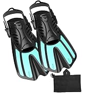 Diving fins Snorkeling Gear for Adults Snorkel fins ,Swim fins Open, Adjustable, Men, Women, Chil...