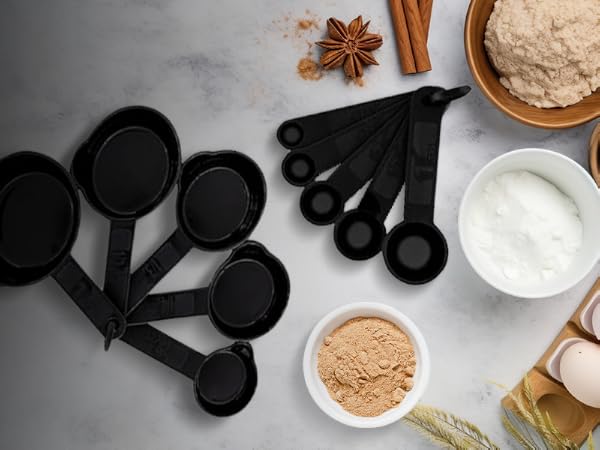 measuring cups and spoons metal kitchen gadgets
