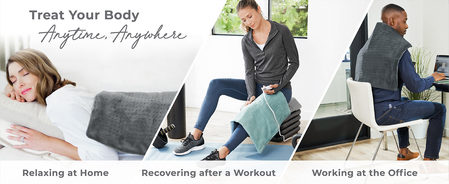 treat your body anytime anywhere relaxing at home working at the office recovering after working out